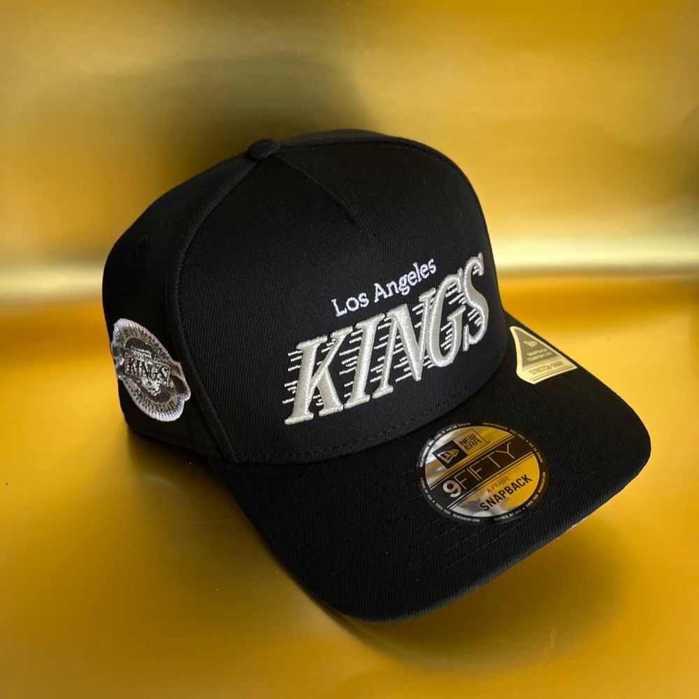 New Era Black Los Angeles Kings Curved 9fifty Hat